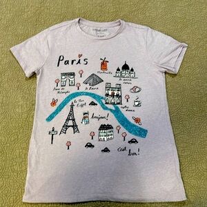 Excellent used condition CrewCuts 12-14 Paris T Shirt